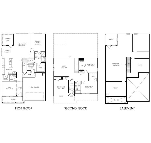 2D floor plan layout for the Sherwood Basement by Meritage Homes in Harmony Manor, Fairburn, GA (Image 3).