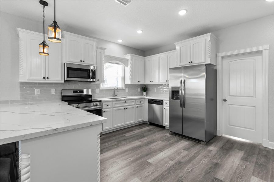 Custom Cabinets, Matching Frigidaire Appliances