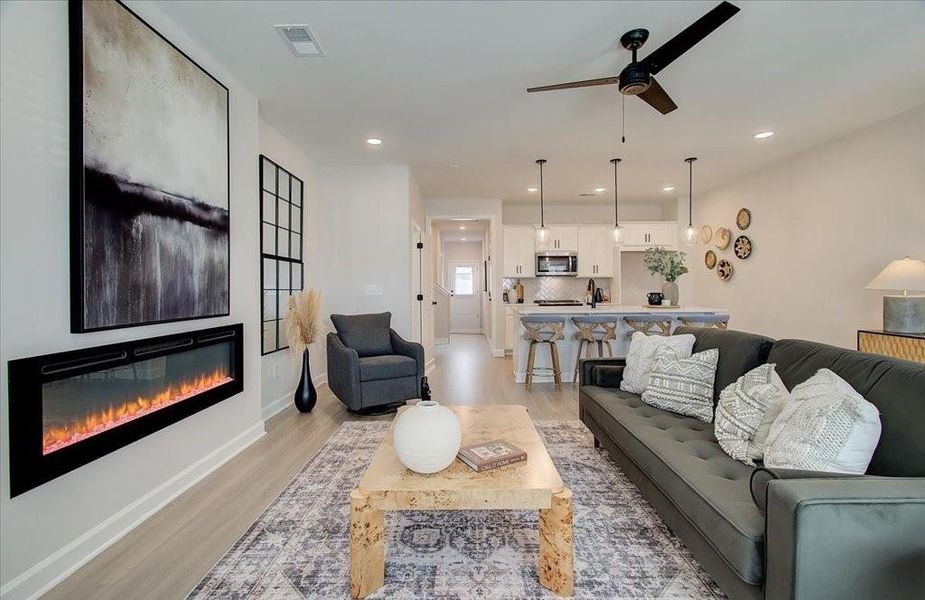 Furnished interior view inside a new home in East Park Village, Kennesaw (Image 4). Furnished interior view inside a new home in East Park Village, Kennesaw (Image 4).