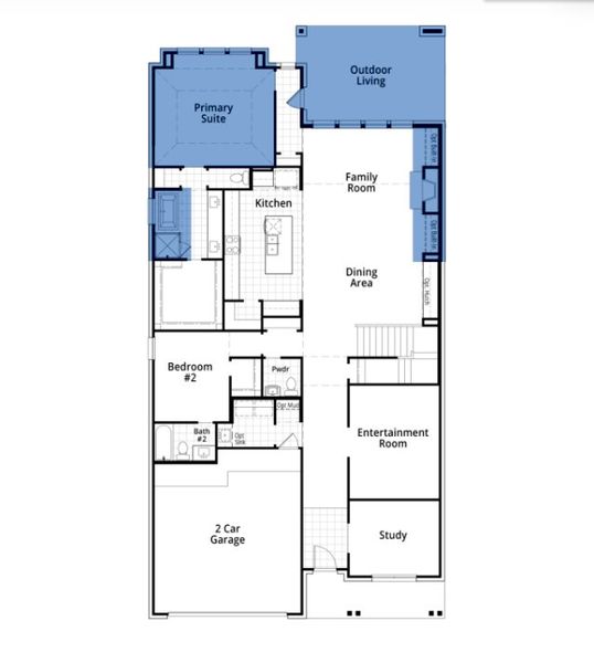 2D floor plan layout of this home in Goodland, Venus, TX (Image 4).
