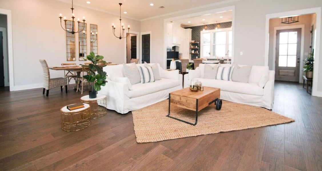 Representative furnished interior of a home built from the The Elizabeth by Reece Homes in Pebble Creek, College Station (Image 3). Representative furnished interior of a home built from the The Elizabeth by Reece Homes in Pebble Creek, College Station (Image 3).
