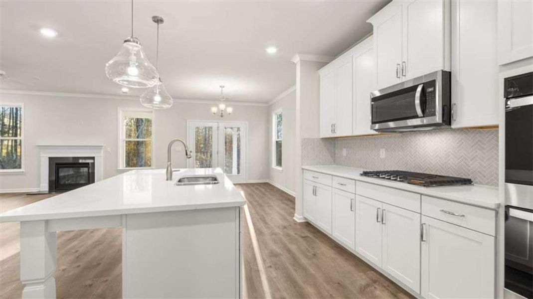 Furnished interior view inside a new home in Water Oak Estates, Lawrenceville (Image 9).