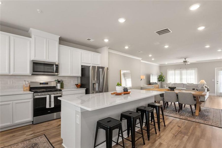 Furnished interior view inside a new home in Terrace at Riverview Landing, Smyrna (Image 23).