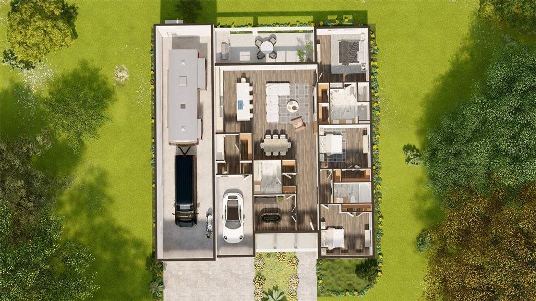 2D floor plan layout of this home in , Punta Gorda, FL (Image 5).