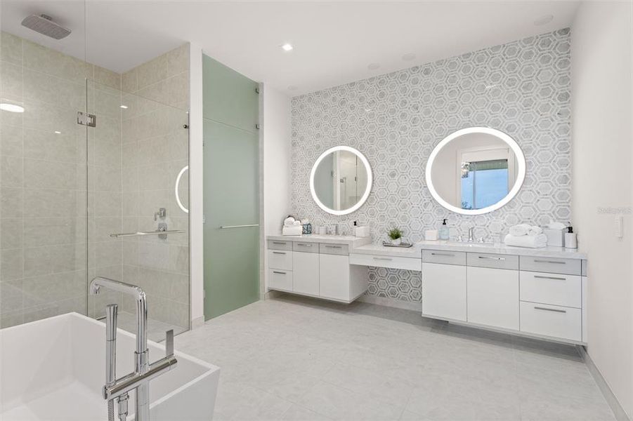 Furnished interior view inside a new home in , Longboat Key (Image 14). Furnished interior view inside a new home in , Longboat Key (Image 14).