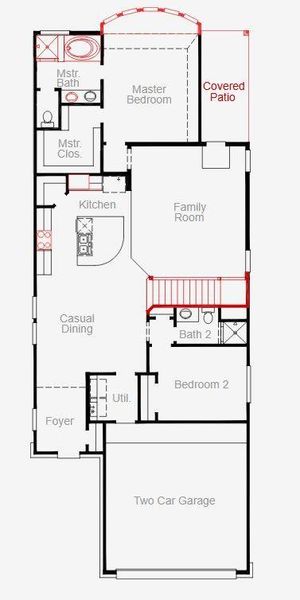 2D floor plan layout of this home in Candela, Richmond, TX (Image 3). 2D floor plan layout of this home in Candela, Richmond, TX (Image 3).