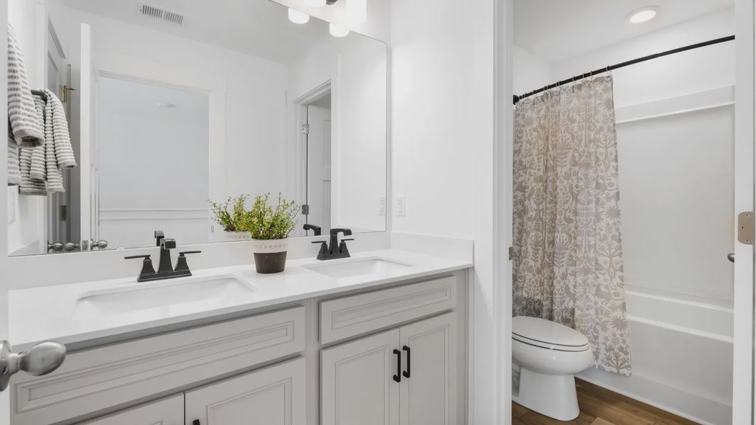 Furnished interior view inside a new home in Iris Meadows, Moore (Image 22). Furnished interior view inside a new home in Iris Meadows, Moore (Image 22).