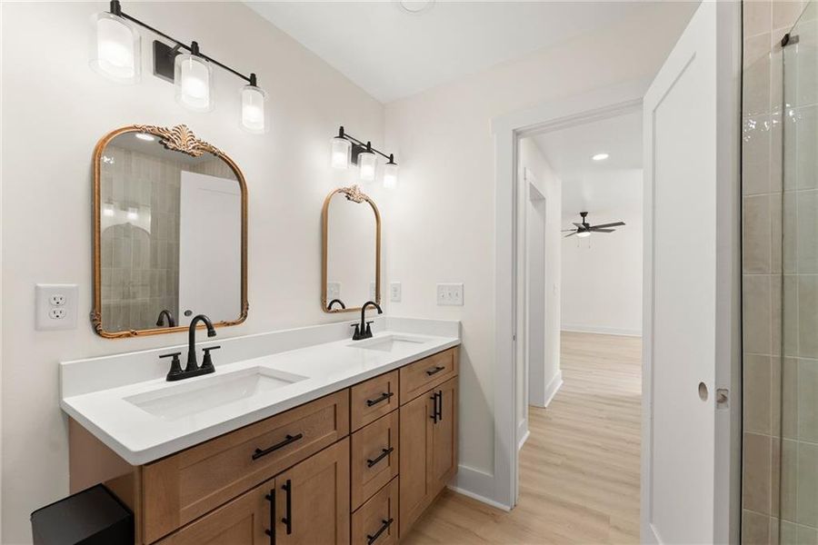 Furnished interior view inside a new home in , Clarkesville (Image 7).