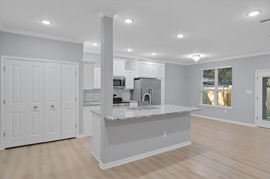 Furnished interior view inside a new home in , Denison (Image 7). Furnished interior view inside a new home in , Denison (Image 7).