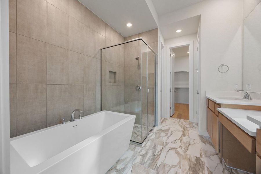 Furnished interior view inside a new home in Lariat, Liberty Hill (Image 6).