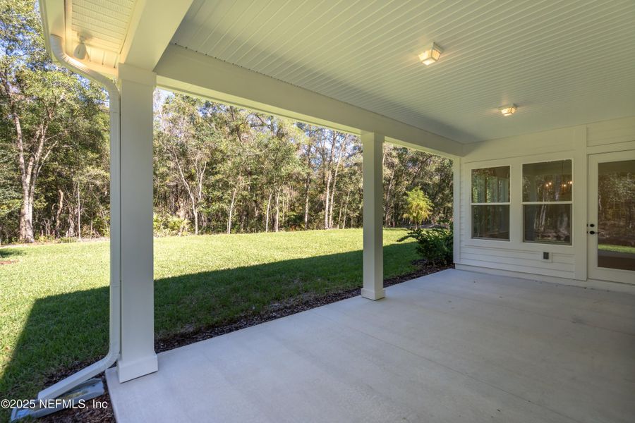 Exterior details and patio area of a home in SilverLeaf, St. Augustine (Image 26).