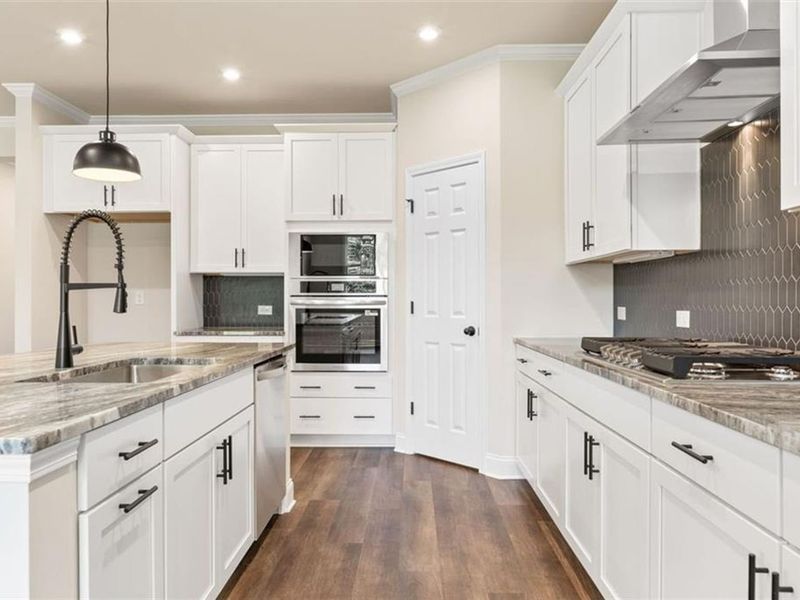Furnished interior view inside a new home in Wehunt Meadows, Hoschton (Image 7).