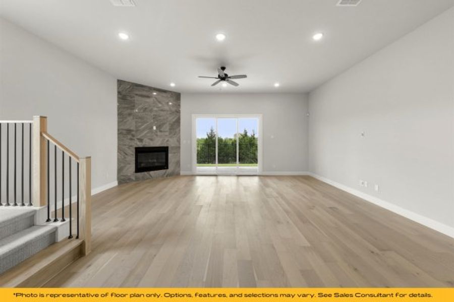 Representative unfurnished interior of a home built from the The Rio by Stonefield Homes in The Highlands, Rockwall (Image 21).