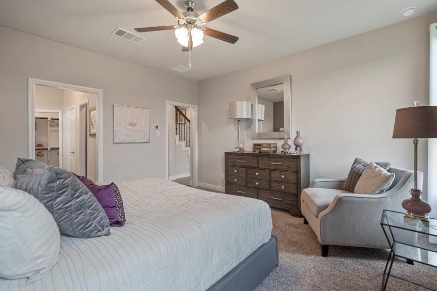Furnished interior view inside a new home in Bluestem, Rhome (Image 12).