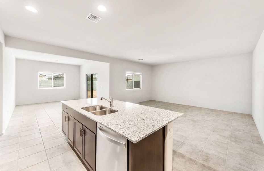 Furnished interior view inside a new home in El Rancho Santa Rosa, Maricopa (Image 4).