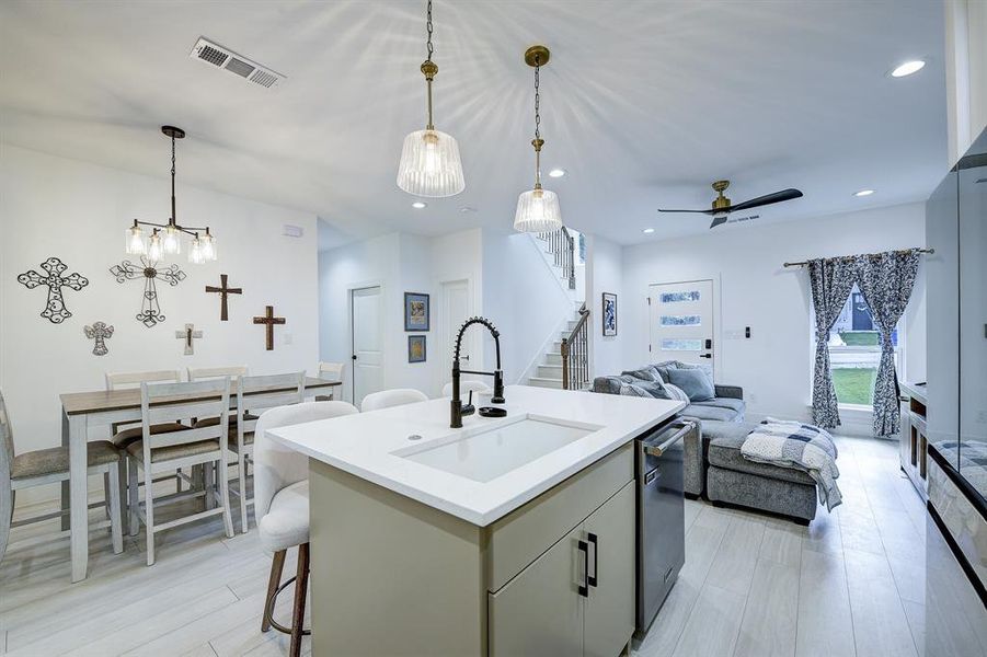 Furnished interior view inside a new home in , Granbury (Image 5). Furnished interior view inside a new home in , Granbury (Image 5).