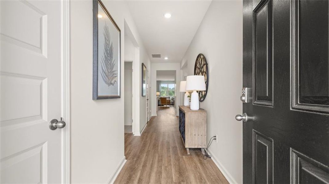 Furnished interior view inside a new home in The Preserve at Agricultural Village, Perry (Image 7). Furnished interior view inside a new home in The Preserve at Agricultural Village, Perry (Image 7).