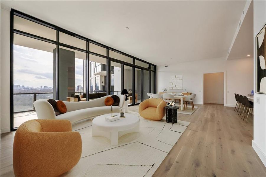 Furnished interior view inside a new home in The Dillon Buckhead, Atlanta (Image 7).