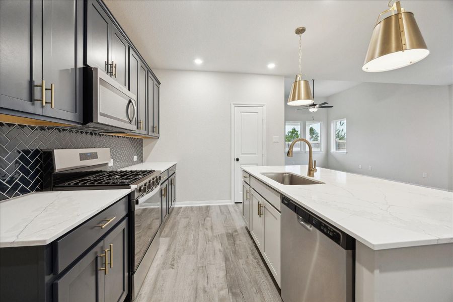 Furnished interior view inside a new home in Elyson, Katy (Image 10).