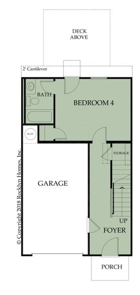 2D floor plan layout for the Bordeaux by Rocklyn Homes in Cascades, Atlanta, GA (Image 5). 2D floor plan layout for the Bordeaux by Rocklyn Homes in Cascades, Atlanta, GA (Image 5).