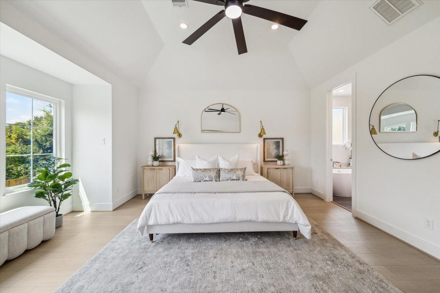 Furnished interior view inside a new home in , Houston (Image 36).