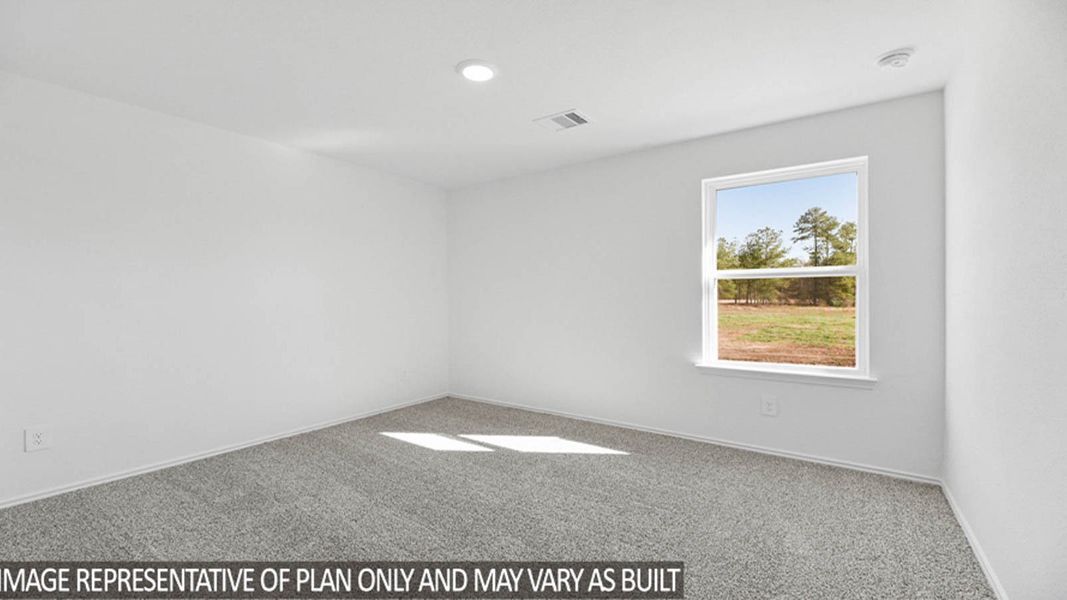 Representative unfurnished interior of a home built from the Irving by D.R. Horton in Williams Reserve East, Conroe (Image 16).
