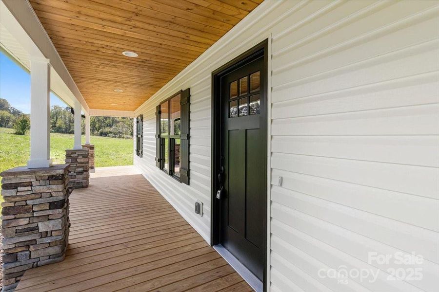 Exterior details and patio area of a home in , Marshall (Image 2).
