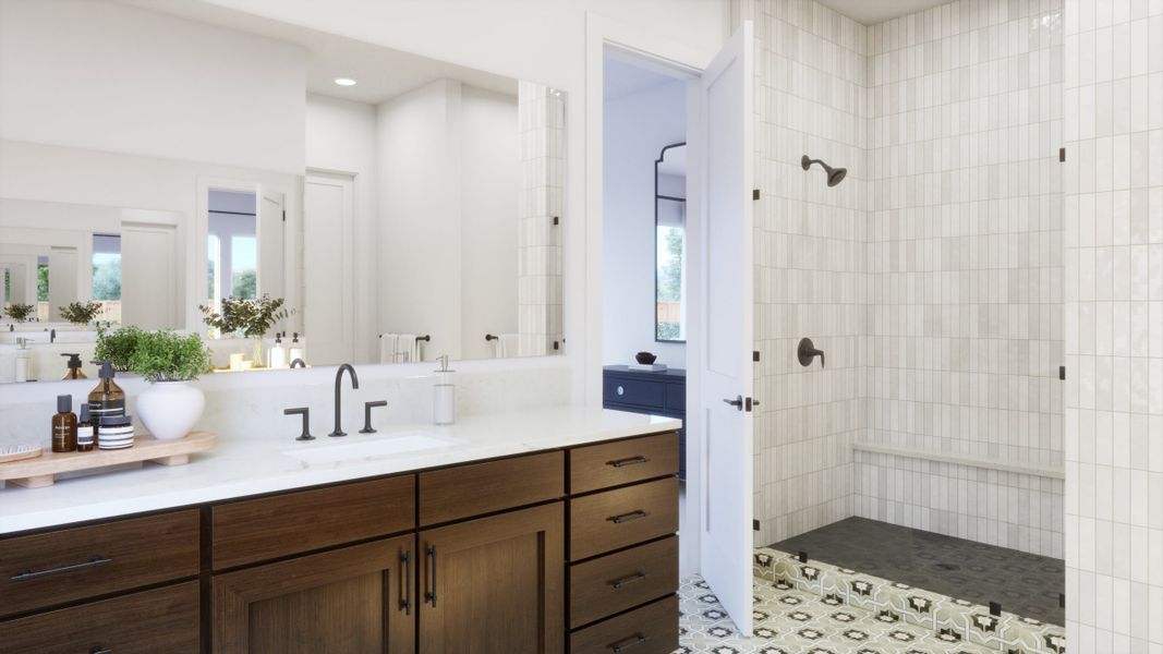 Representative furnished interior of a home built from the 5002 by Risewell Homes in Freedom at Anthem, Kyle (Image 13).