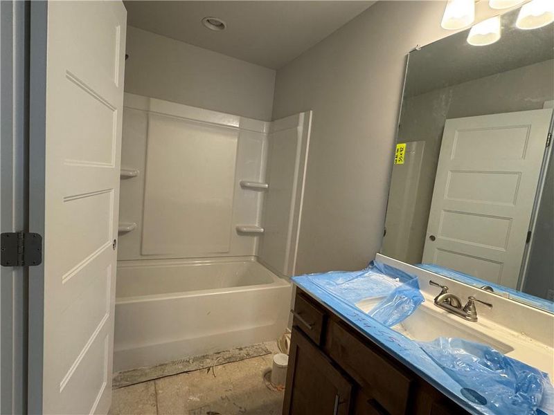 In-progress construction of a new home in Rosewood Lake Preserve, Hoschton, GA (Image 19).