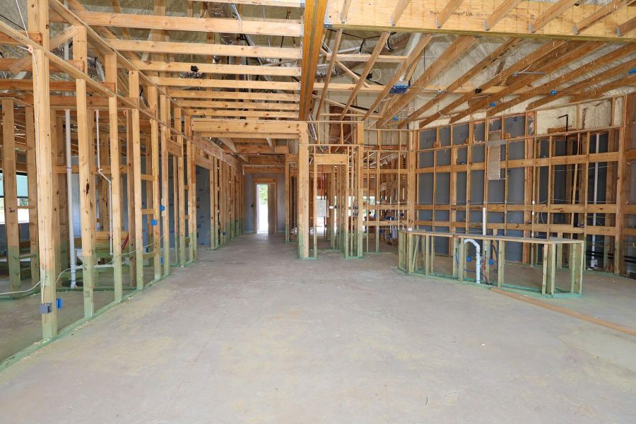 In-progress construction of a new home in The Highlands Encore - Harbor Collection, Porter, TX (Image 4). In-progress construction of a new home in The Highlands Encore - Harbor Collection, Porter, TX (Image 4).