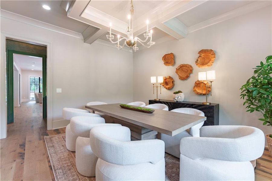 Furnished interior view inside a new home in , Atlanta (Image 27).