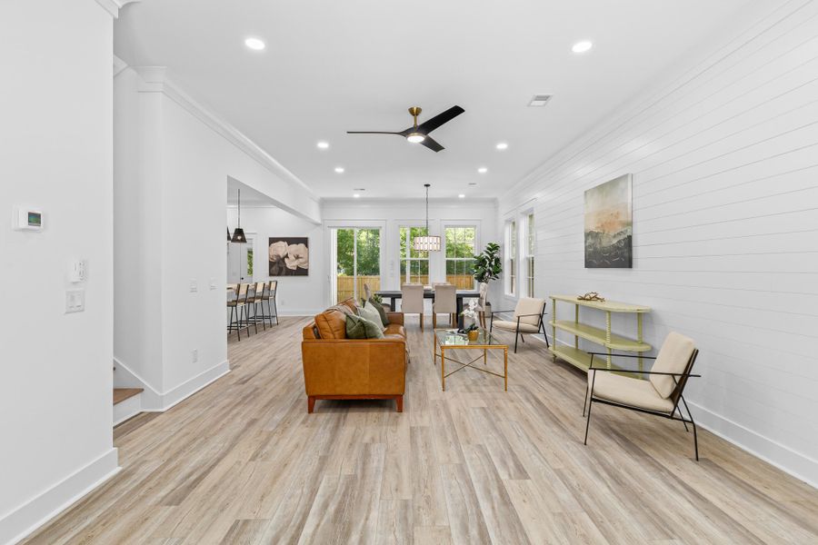 Furnished interior view inside a new home in , North Charleston (Image 8).