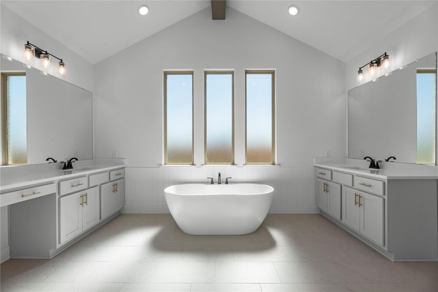 Furnished interior view inside a new home in Fulshear Lakes - 60', Fulshear (Image 10).