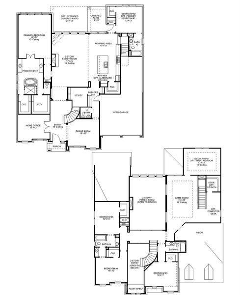 2D floor plan layout of this home in Valencia, Manvel, TX (Image 2). 2D floor plan layout of this home in Valencia, Manvel, TX (Image 2).