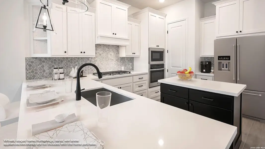 Furnished interior view inside a new home in Meadows of Mill Creek, Seguin (Image 5).