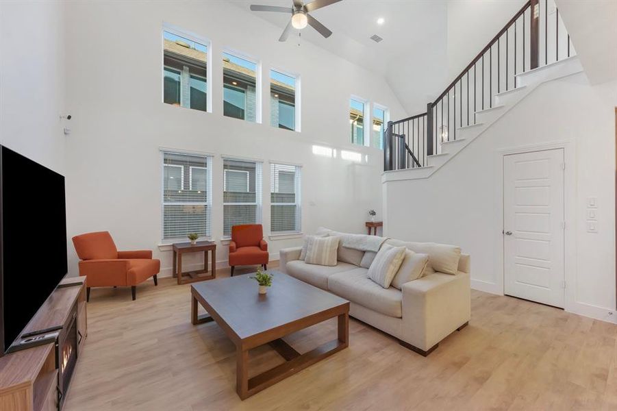 Furnished interior view inside a new home in Pecan Square, Northlake (Image 10).