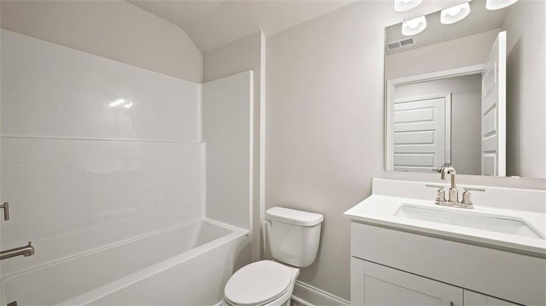 Furnished interior view inside a new home in Oak Ridge Meadows - Active Adult, Locust Grove (Image 9).