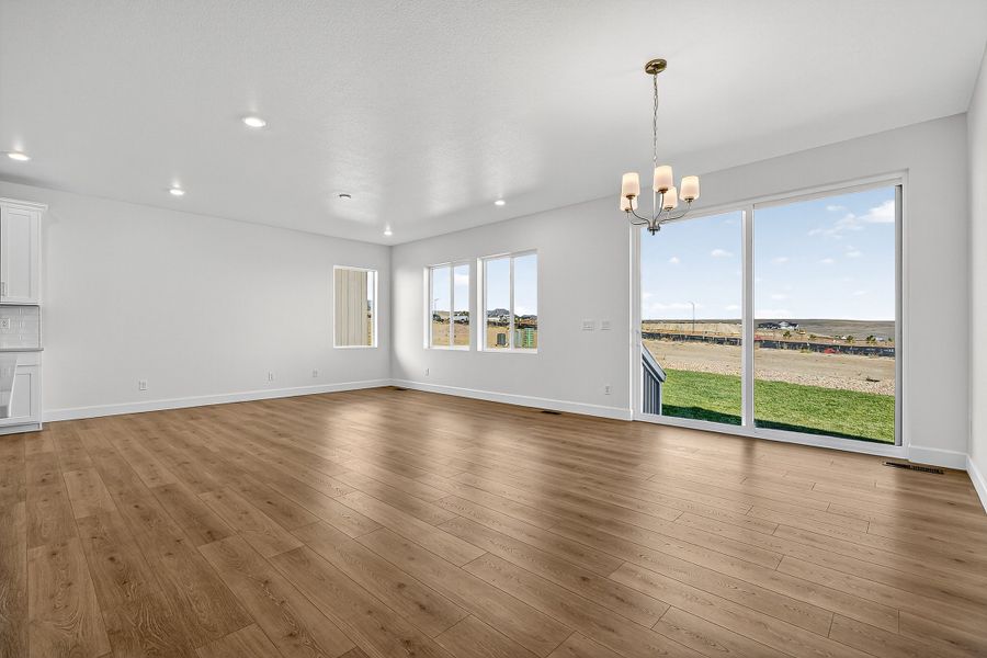 Spacious, unfurnished interior of a new home in Trailstone City Collection, Arvada (Image 10).
