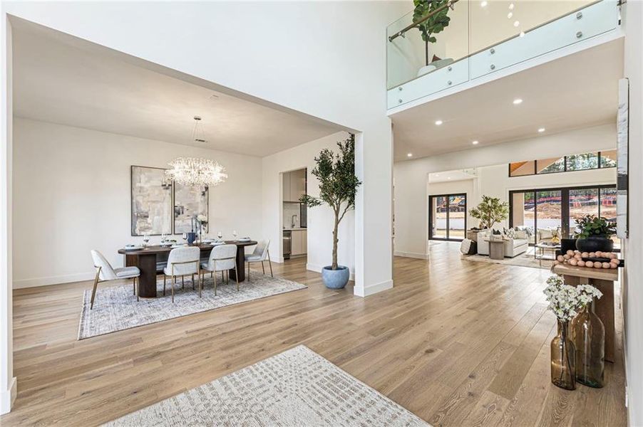 Furnished interior view inside a new home in , Suwanee (Image 74).