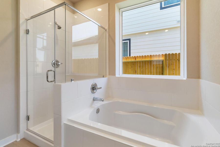 Furnished interior view inside a new home in Timber Creek, San Antonio (Image 4).