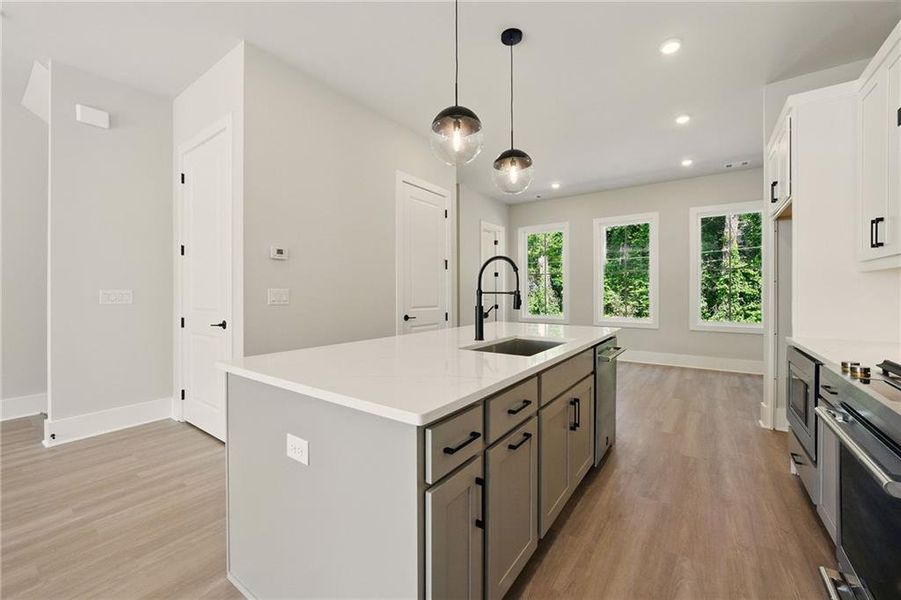 Furnished interior view inside a new home in , Atlanta (Image 9).