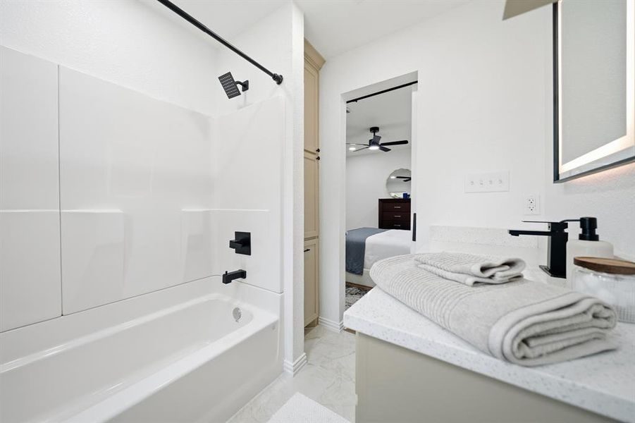 Furnished interior view inside a new home in , Hillsboro (Image 8).
