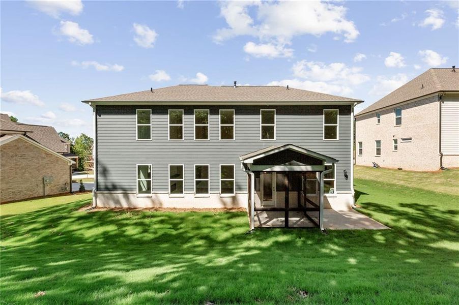 Exterior details and patio area of a home in Melody Lakeside Estates, Buford (Image 3). Exterior details and patio area of a home in Melody Lakeside Estates, Buford (Image 3).