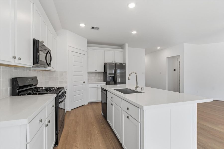 Furnished interior view inside a new home in Mostyn Springs, Magnolia (Image 5). Furnished interior view inside a new home in Mostyn Springs, Magnolia (Image 5).