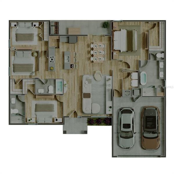 2D floor plan layout of this home in , Dunnellon, FL (Image 5). 2D floor plan layout of this home in , Dunnellon, FL (Image 5).