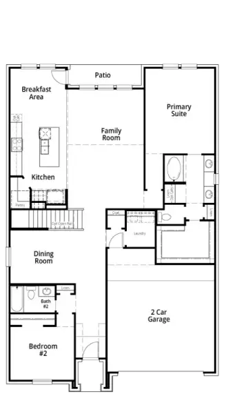 2D floor plan layout of this home in Wellington, Fort Worth, TX (Image 2).