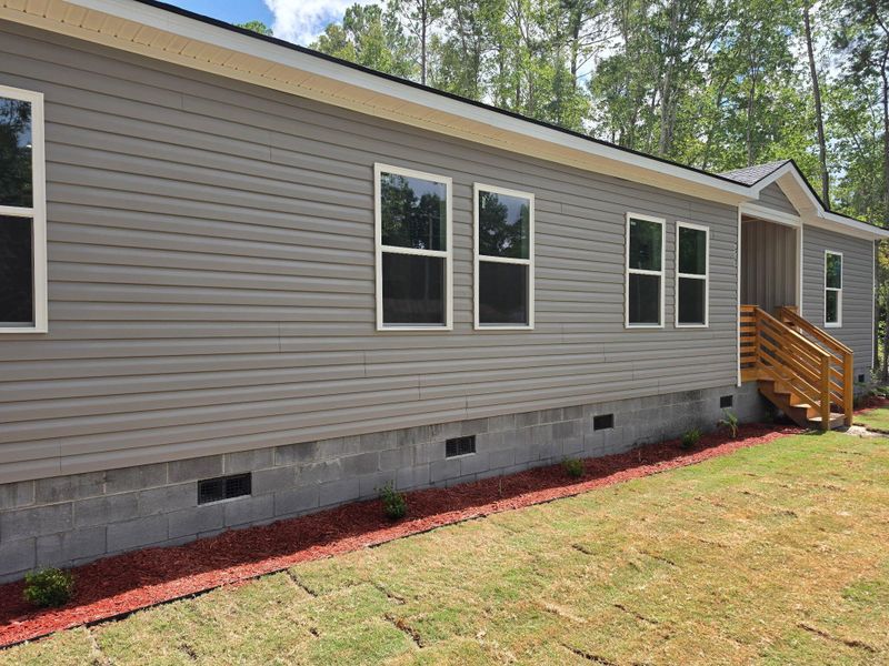 Exterior details and patio area of a home in , Walterboro (Image 1). Exterior details and patio area of a home in , Walterboro (Image 1).