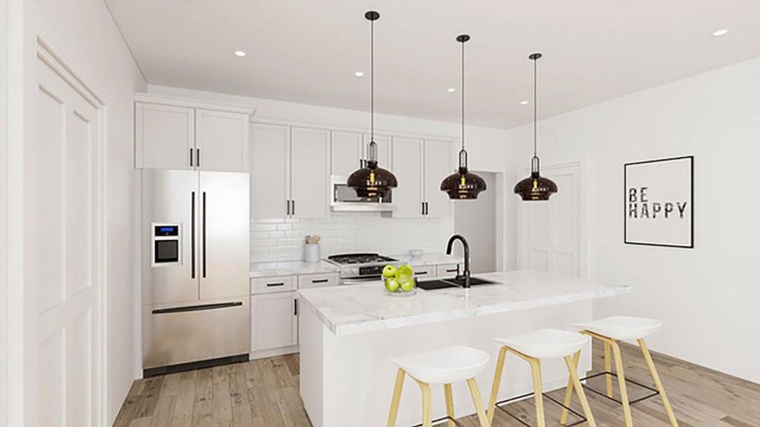 Furnished interior view inside a new home in , Atlanta (Image 3).
