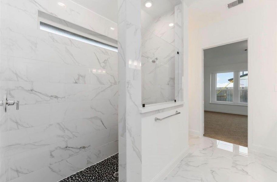 Primary walk in shower