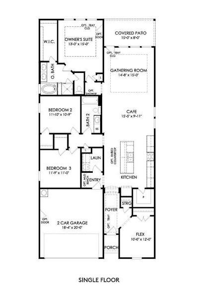 Floor plan - Pulte, Foxhole-B Floor plan - Pulte, Foxhole-B